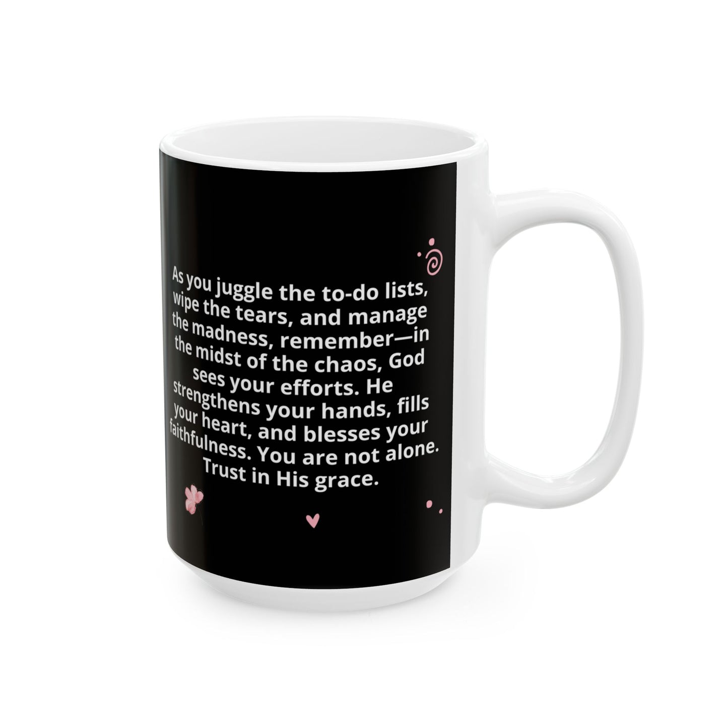 Chaos Coordinator Mug, Mom Ceramic Coffee Mug, Mommy Christian Mug, Mama Faith Mug, Inspirational Bible Verse Gift for Mother’s Day from Daughter, Son, Husband, Personalized Decorative Ceramic Mug