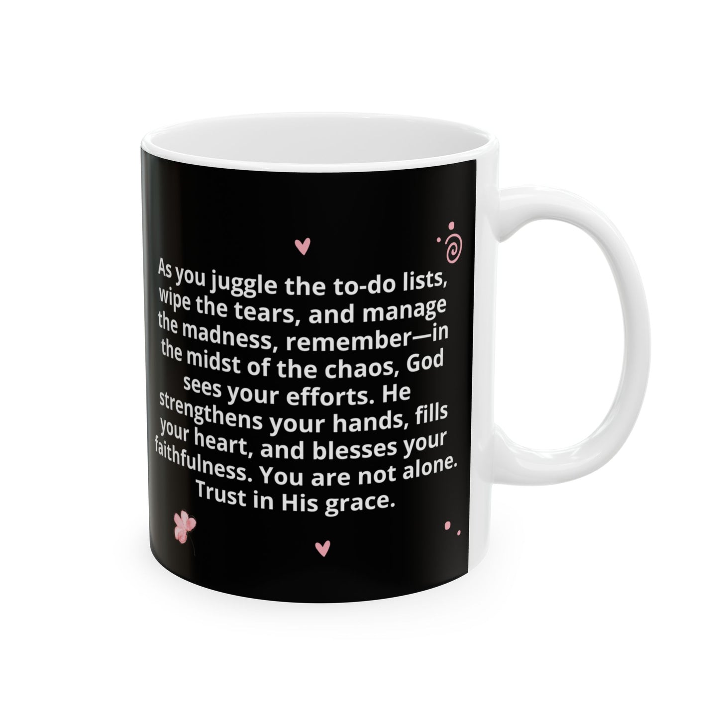 Chaos Coordinator Mug, Mom Ceramic Coffee Mug, Mommy Christian Mug, Mama Faith Mug, Inspirational Bible Verse Gift for Mother’s Day from Daughter, Son, Husband, Personalized Decorative Ceramic Mug